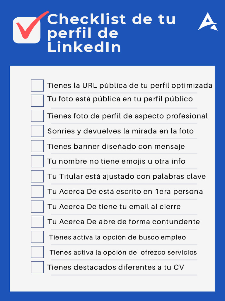 Checklist Perfil de LinkedIn | PDF