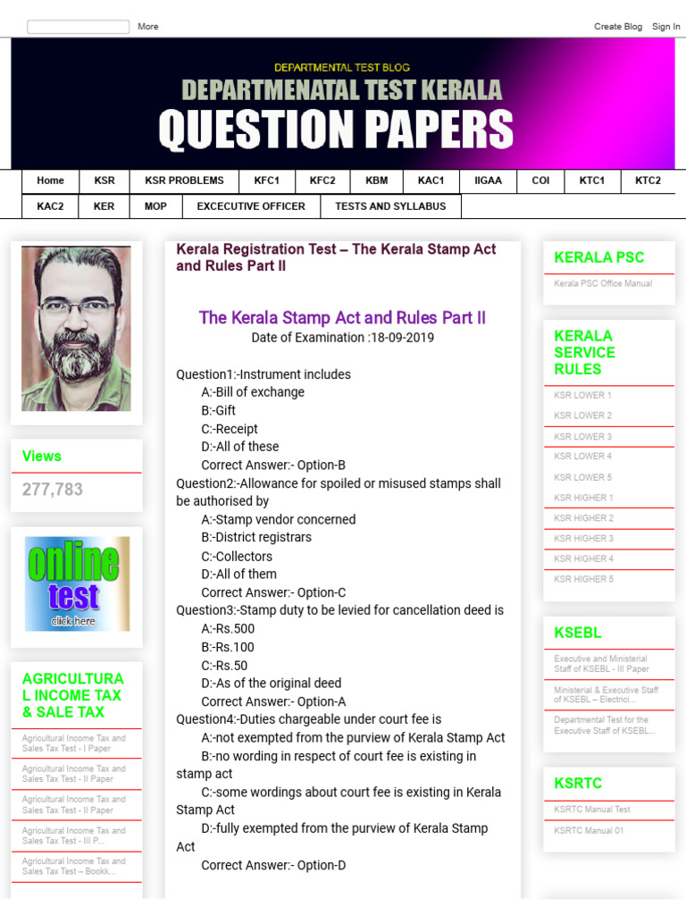 departmental-test-questions-and-answers-kerala-registration-test
