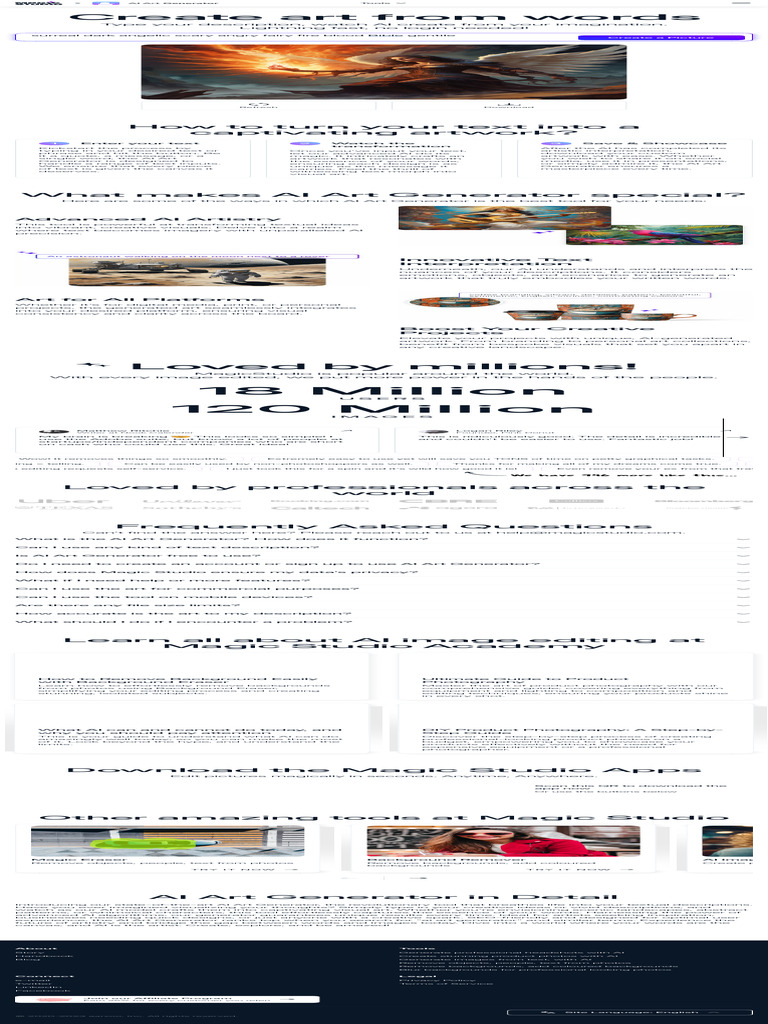 Free AI Art Generator Lightning Fast, No Login! 4 | PDF | Artificial ...