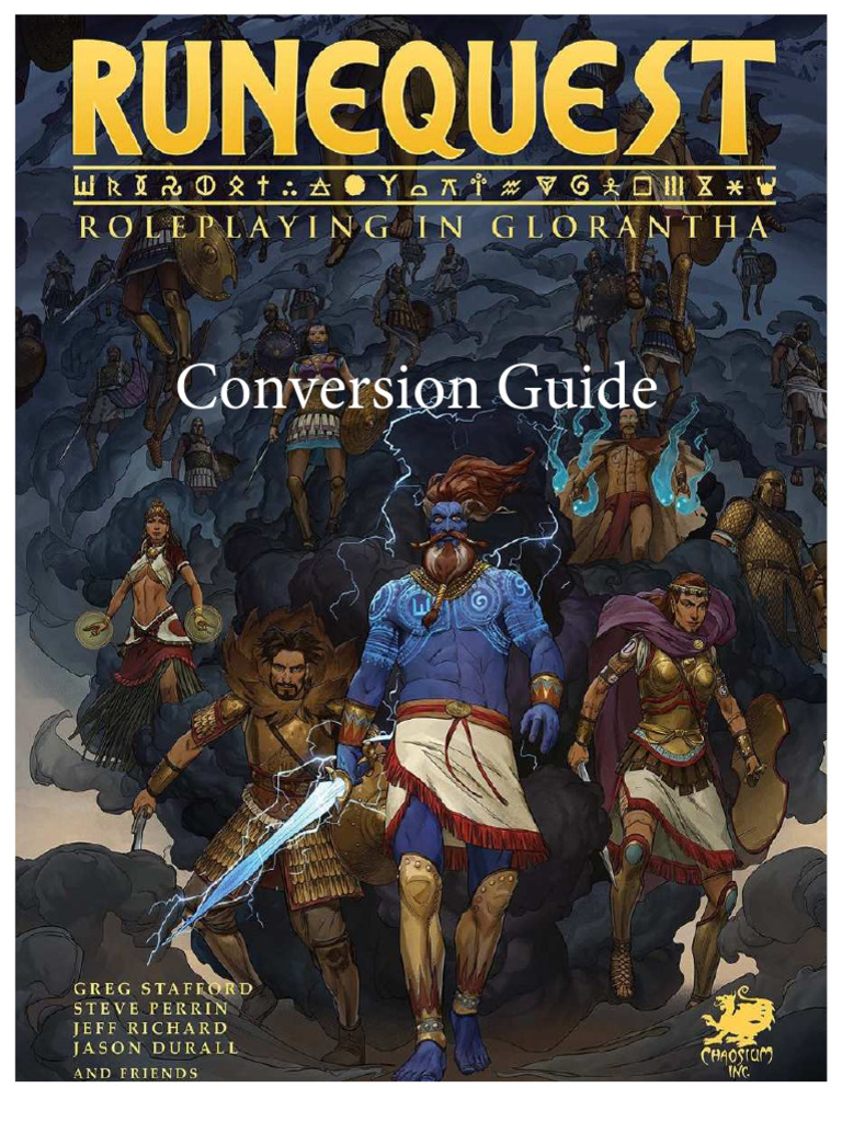RuneQuest - A Rough Guide To Glamour (Jeu De Rôle, Occasion)