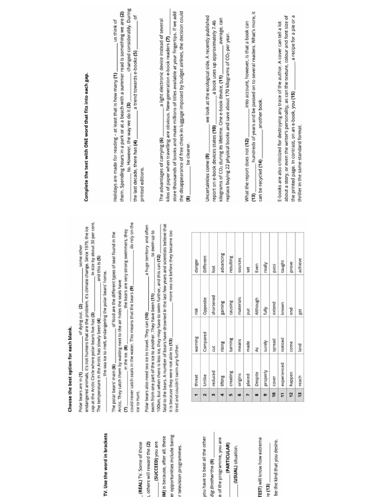 b2 Exercises PDF | PDF