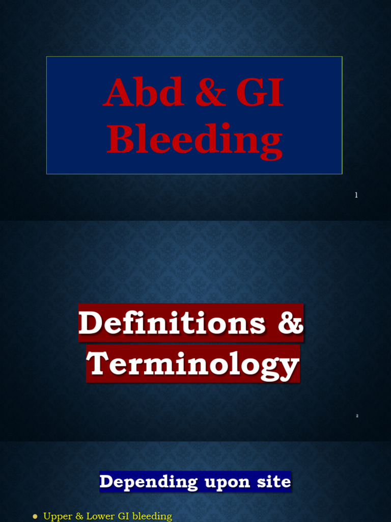 T8) Abdominal & GI Hemorrhage - DR - Mofti | PDF | Bleeding | Diseases ...