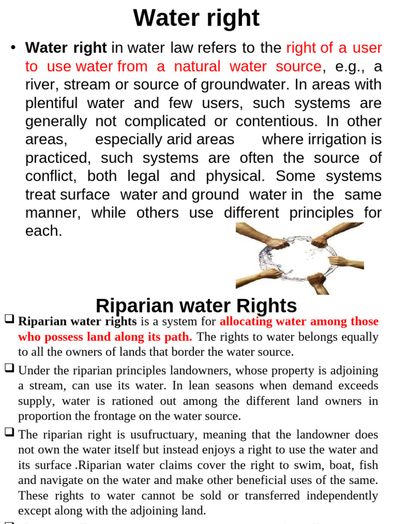 Understanding Water Rights and Allocation | PDF | Water Right | Water