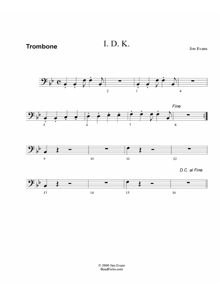 Trombone Pdf