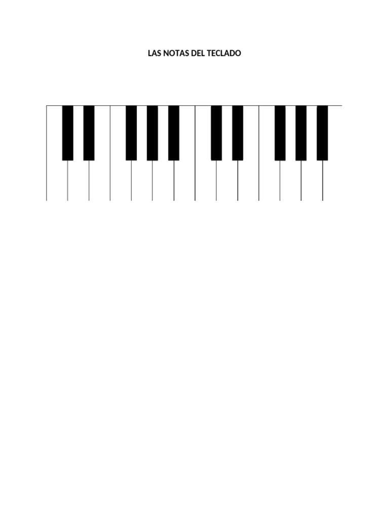 Primera Clase de Piano para Niños | PDF