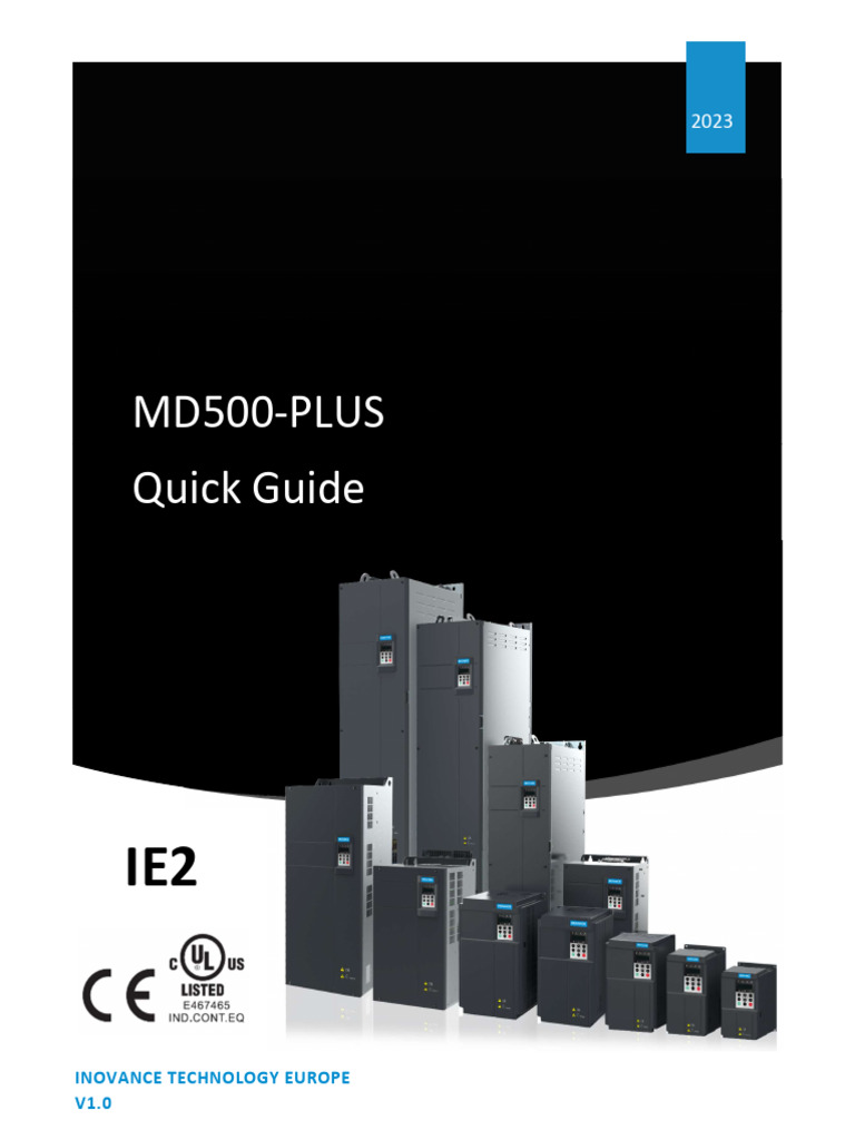 MD500-PLUS AC Drive Quick Guide | PDF | Power Supply | Parameter ...