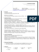 Curriculum y Carta de Presentación (Formato CARTA)