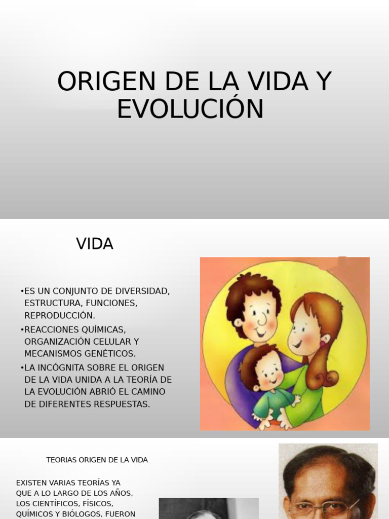 Teorías del Origen y Evolución de la Vida | PDF | Evolución | Vida