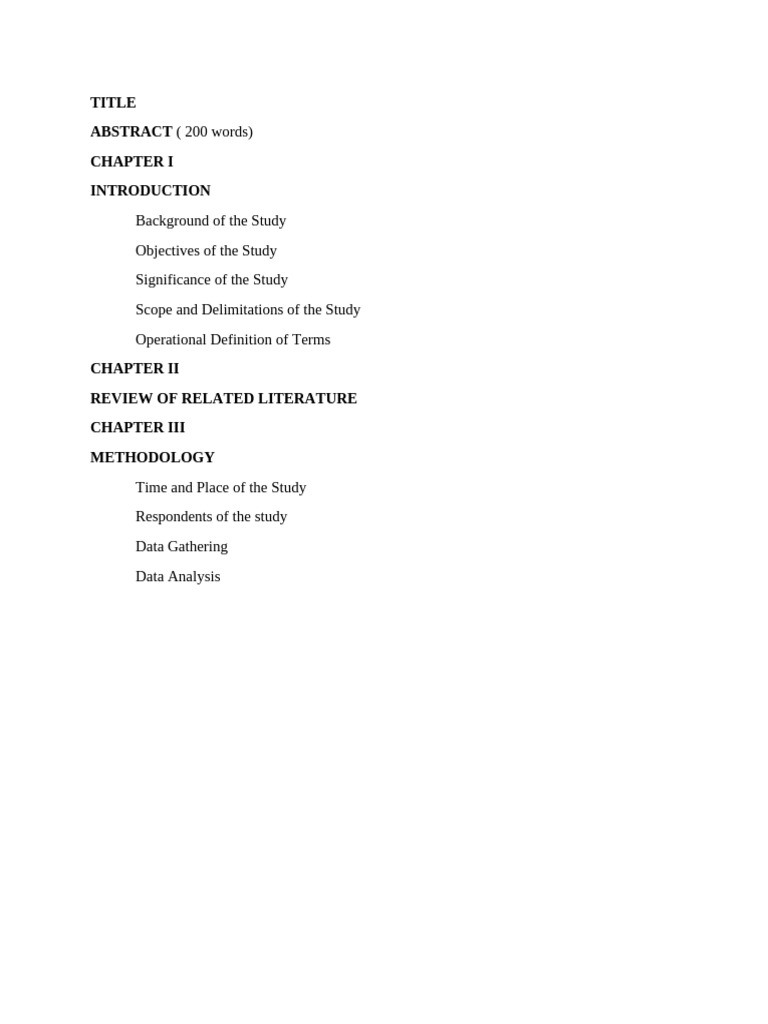Research Study Structure and Guidelines | PDF