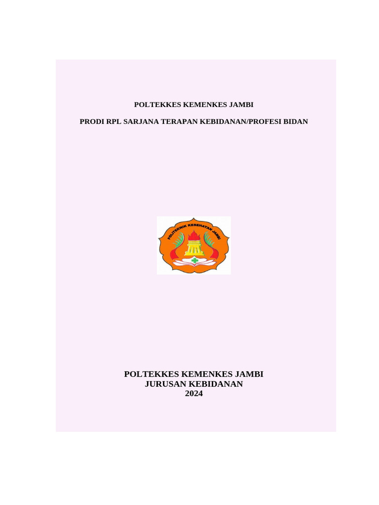 Formulir RPL Kebidanan Poltekkes Jambi | PDF