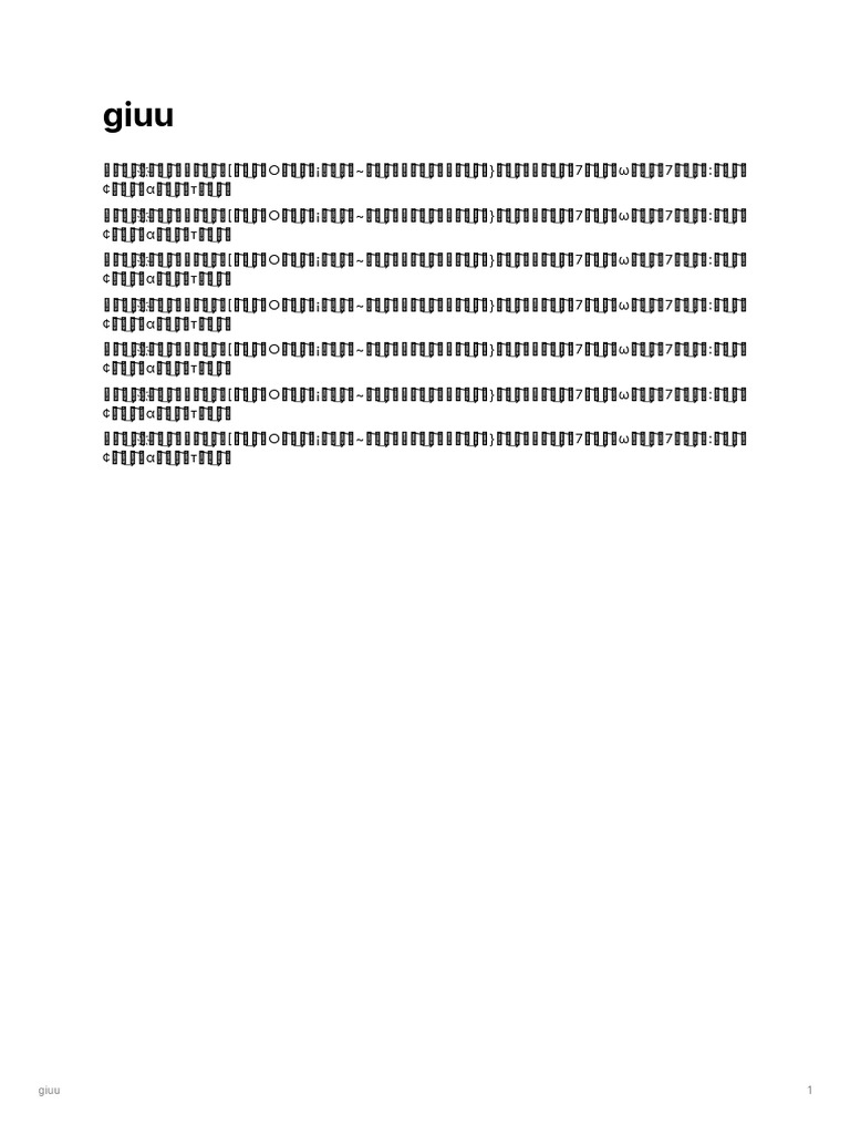 Giuu | PDF