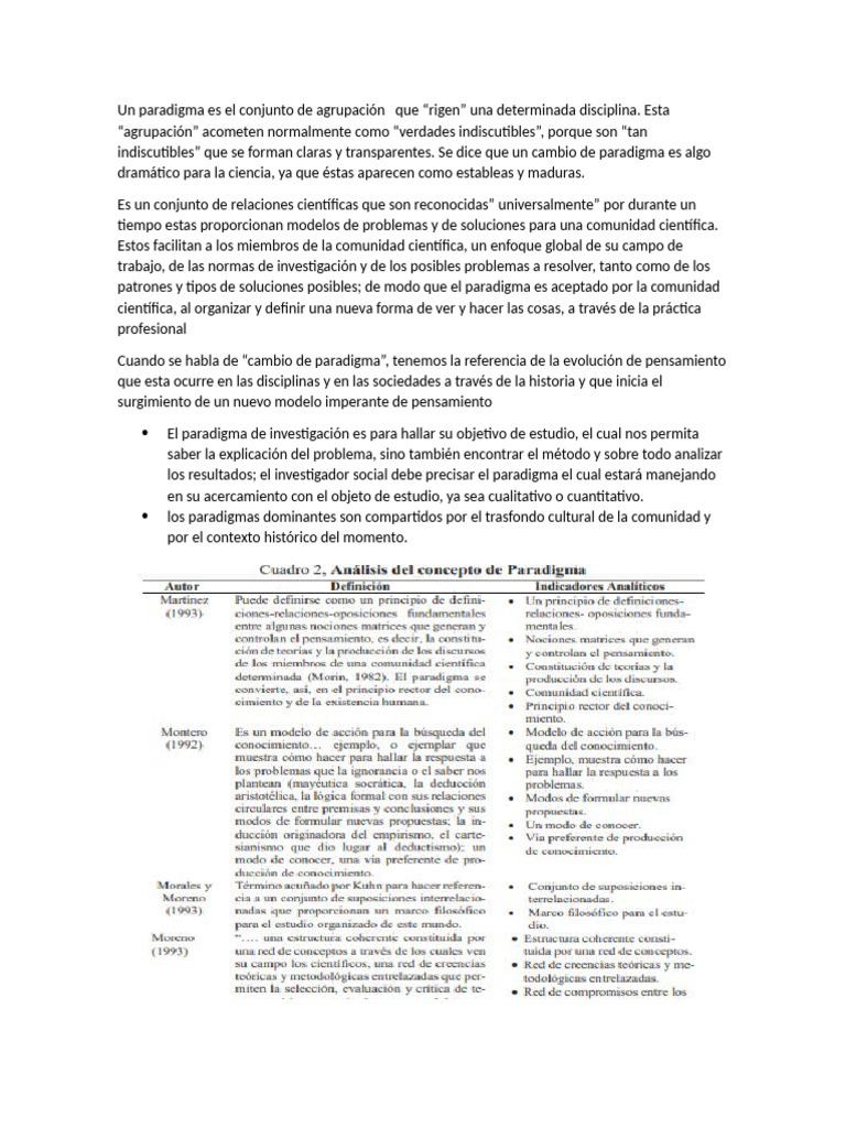 Paradigmas y Modelos en Investigación Social | PDF | Paradigma | Teoría