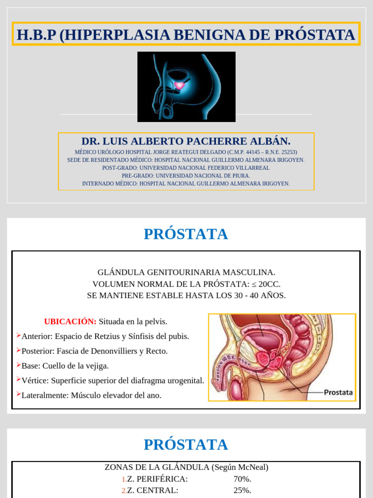 Hiperplasia Benigna de Próstata: Guía Completa | PDF | Urología ...