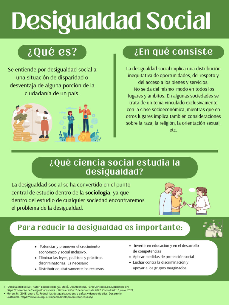 Definición y soluciones a la desigualdad social | PDF | Desigualdad ...