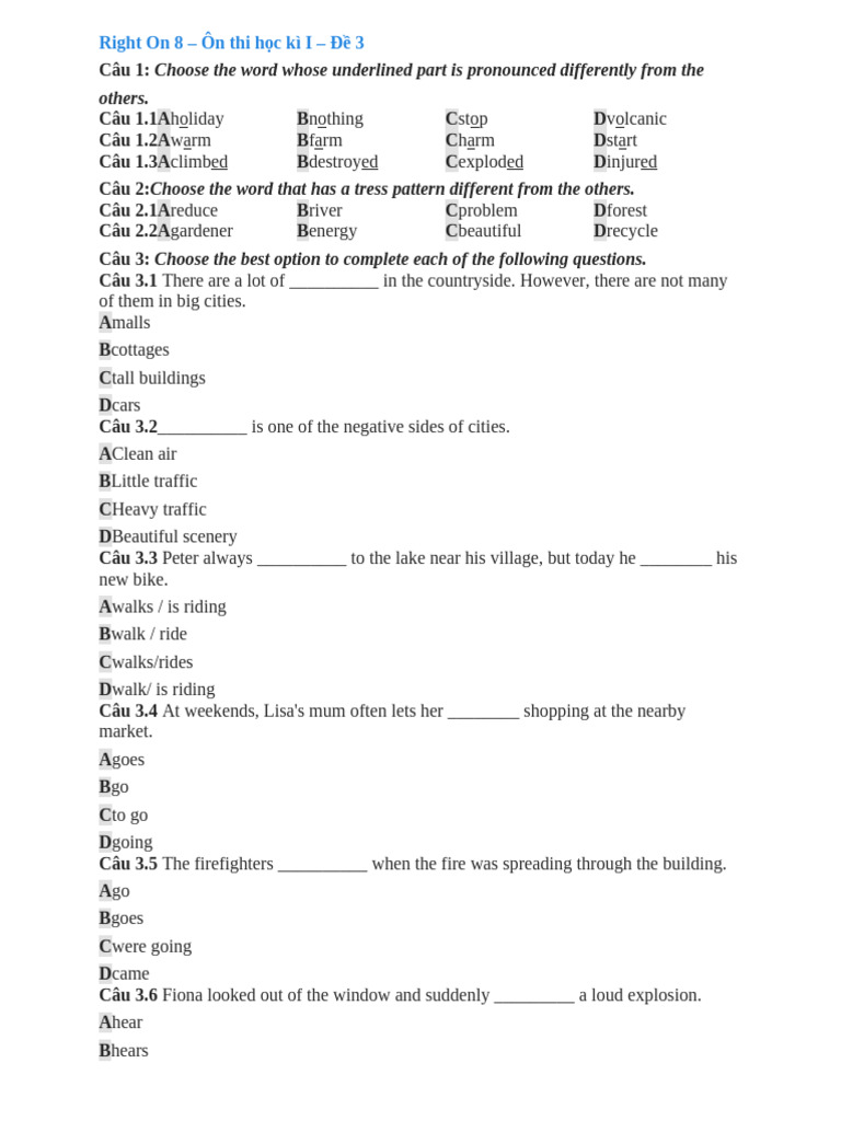 Right On 8: Grade 6 Exam Practice | PDF | Storms | Weather Events