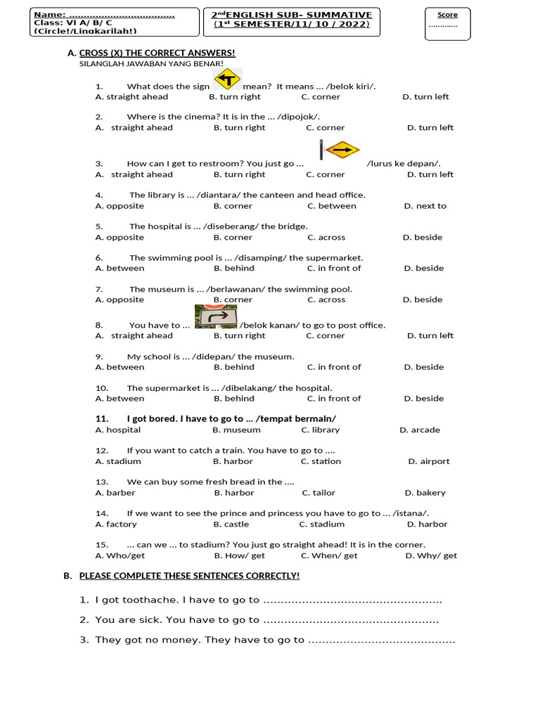 3rd English Sub Sum Pearson 22 (Class 6) | PDF | Art