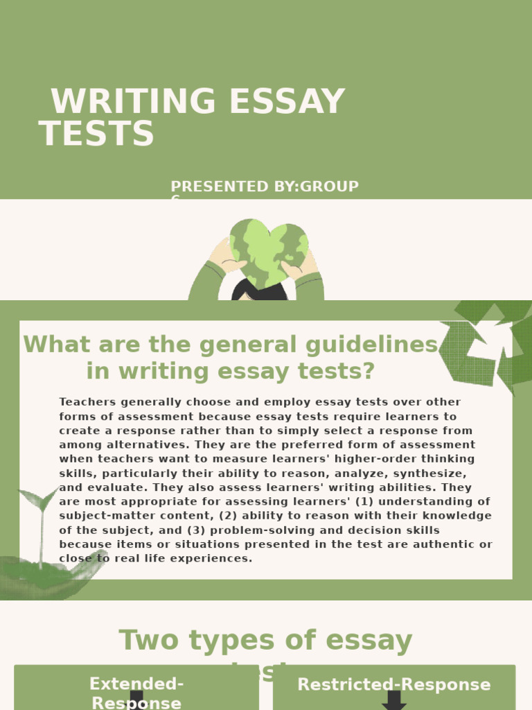 Guidelines for Writing Essay Tests | PDF | Educational Assessment | Essays