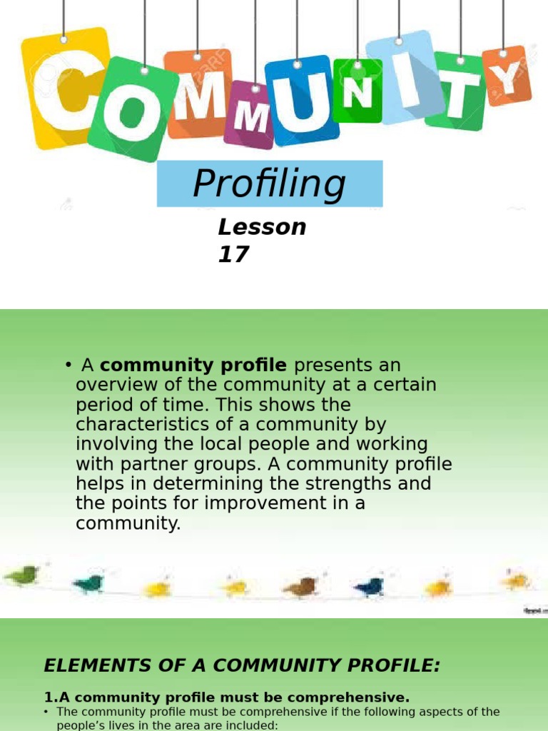 Community Profile Essentials Guide | PDF | Community