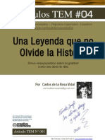 Una Leyenda Que No Olvide La Historia - Carlos de La Rosa Vidal