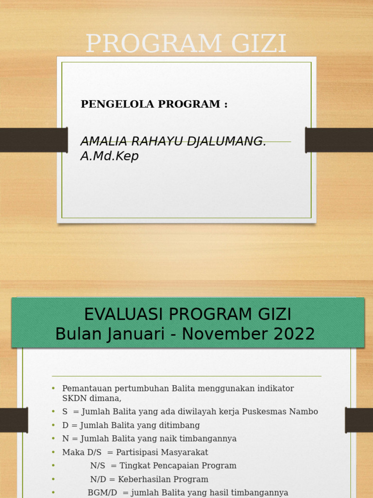 Evaluasi Program Gizi Balita 2022 | PDF