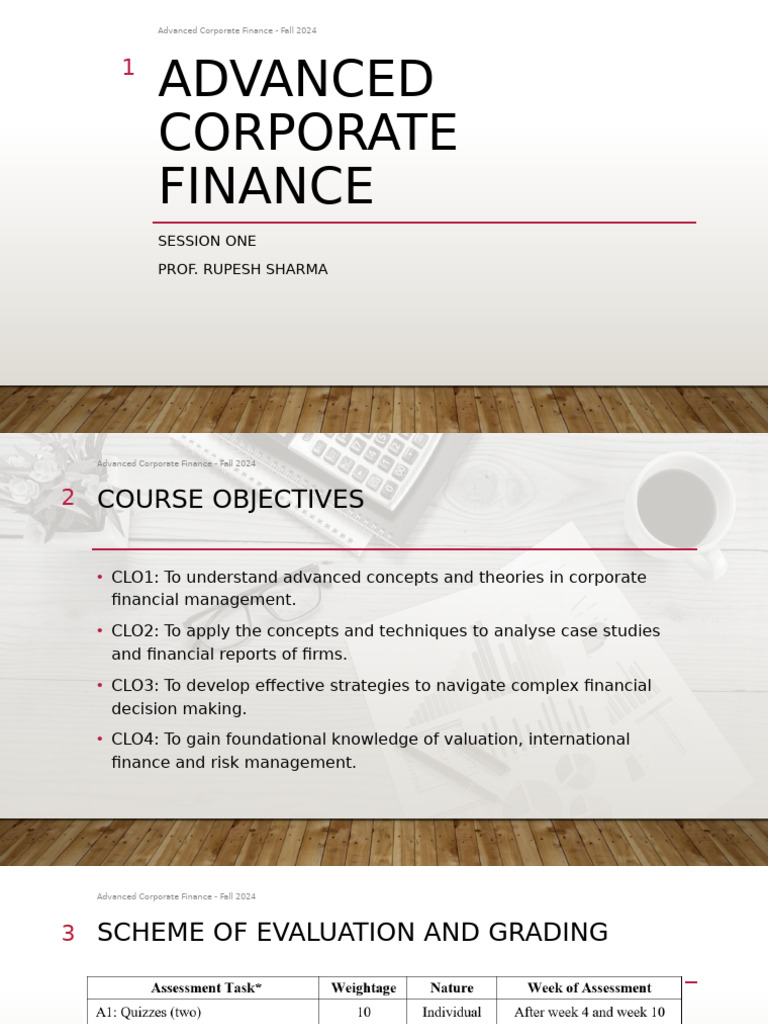 Advanced Corporate Finance Overview | PDF | Interest | Bonds (Finance)