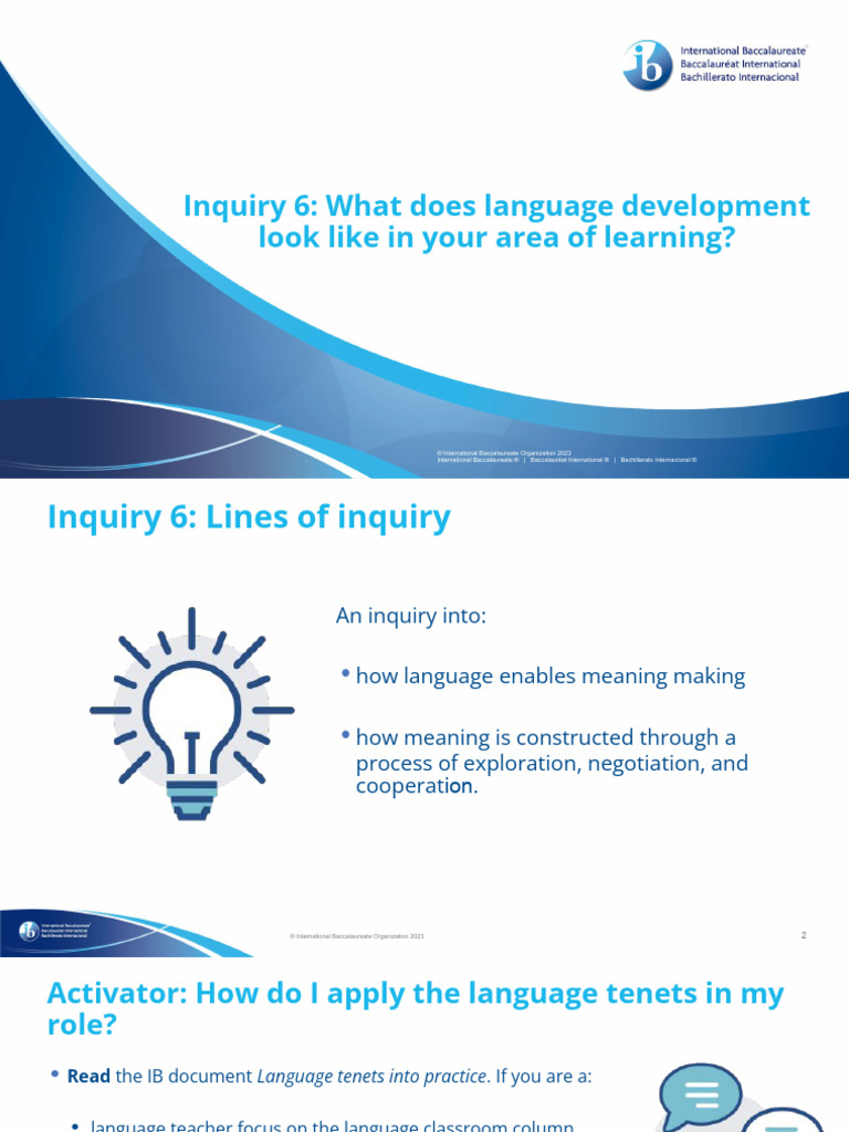 Language Development in Learning Contexts | PDF | Human Communication ...
