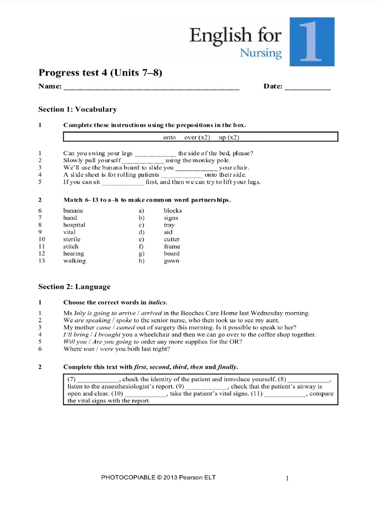 Progress Test Unit 7 8 Pdf