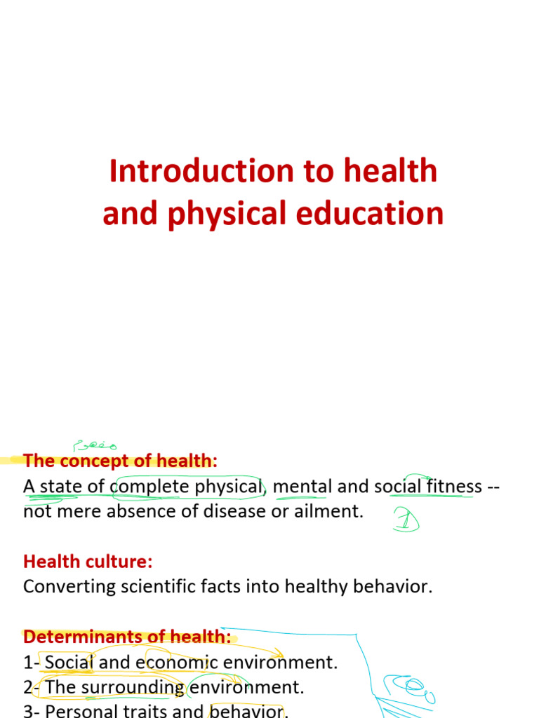 Introduction to Health and Physical Education | PDF | Wellness