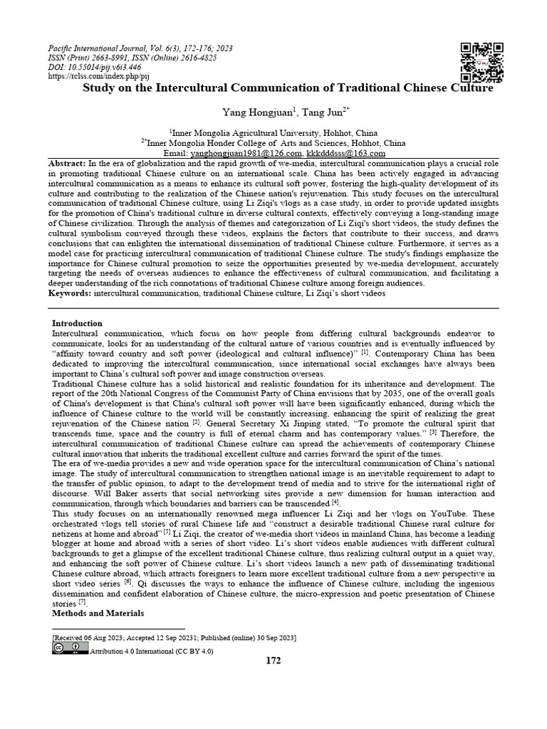 Li Ziqi's Role in Promoting Chinese Culture | PDF | Communication ...