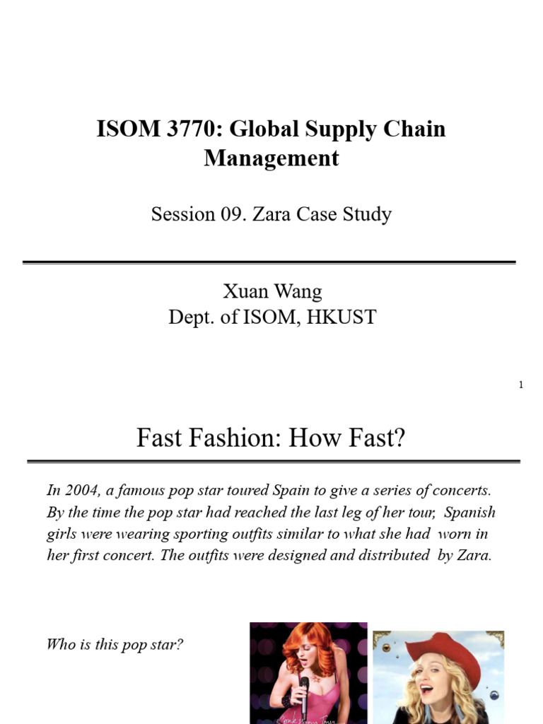 Zara's Fast Fashion Supply Chain Insights | PDF | Procurement | Logistics