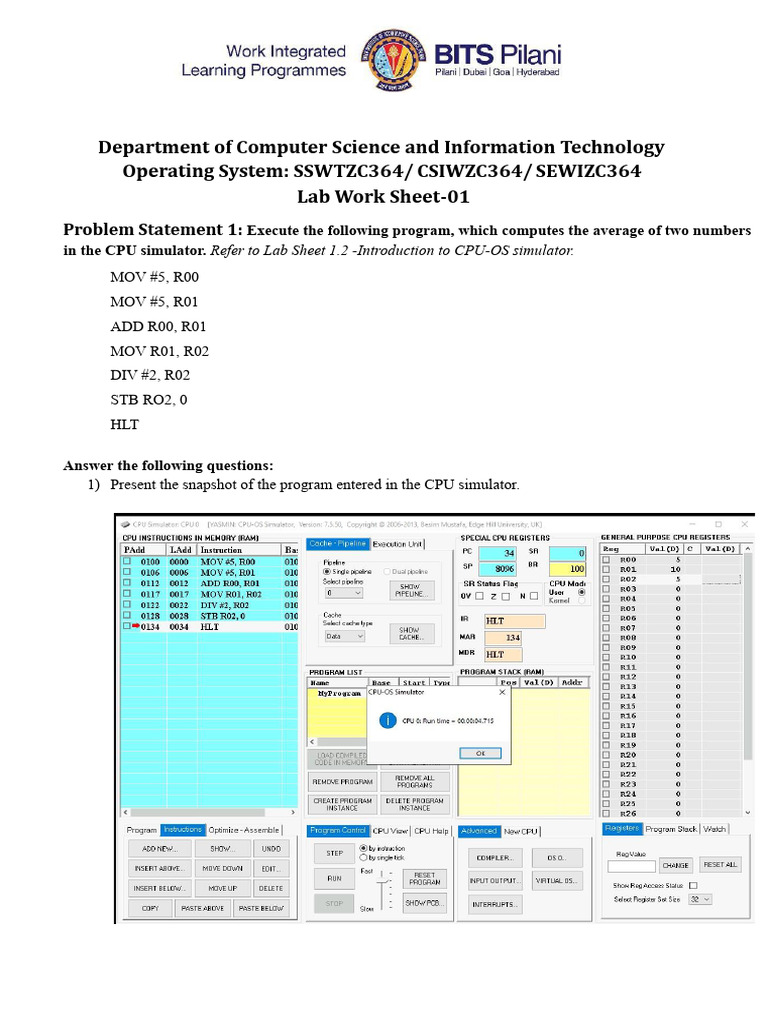 OS Lab Solution | PDF