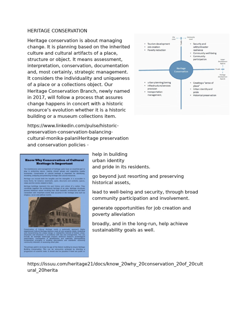 Heritage Conservation Management Guide | PDF | Conservation Biology ...