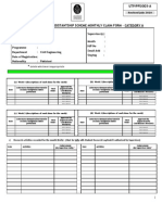 UTP GA Form (Blank)