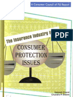 Fiji Consumer Council - The Insurance Industry in Fiji Consumer Protection Issues - Ganesh Chand and Chandra Dulare - 2008