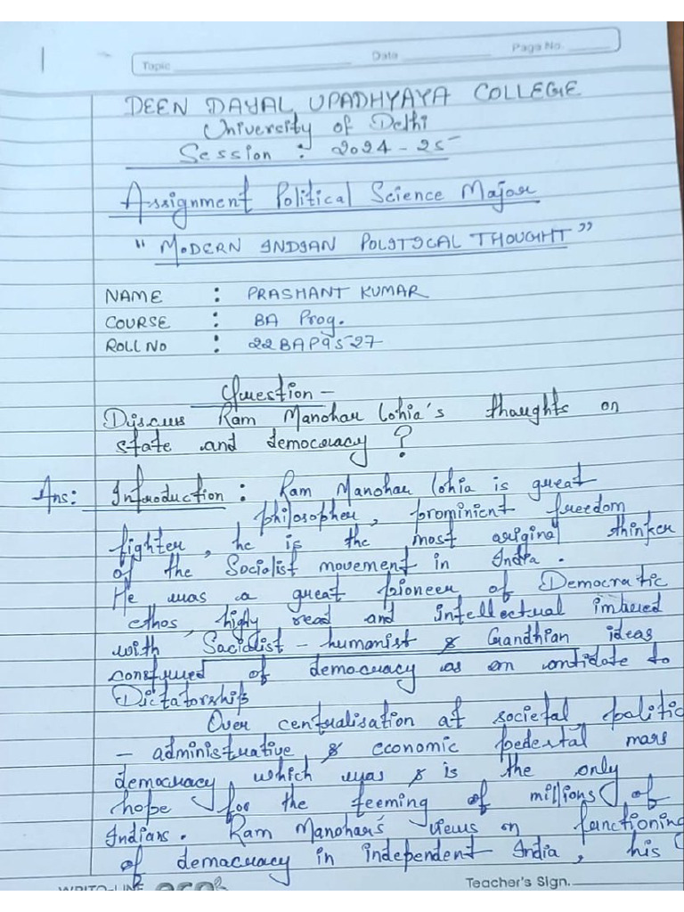 Pol Major Assignment | PDF
