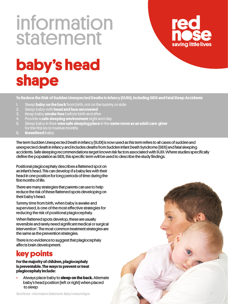 Babys Head Shape-Safe Sleeping-Information Statement2018 WEB B | PDF ...