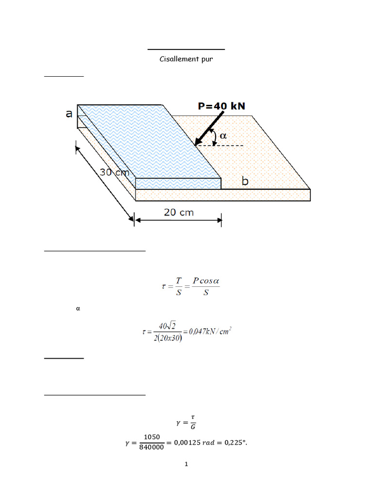 Calculs de contrainte en RDM corrigés | PDF | Contrainte de ...