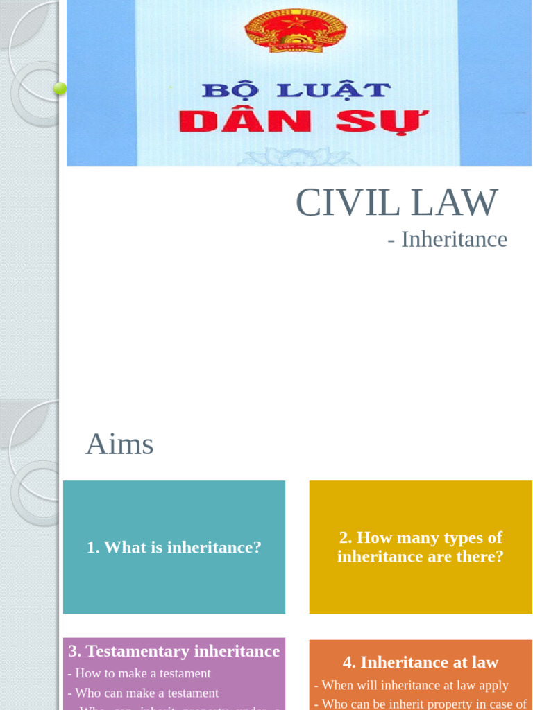 Civil Law - Inheritance | PDF | Will And Testament | Inheritance