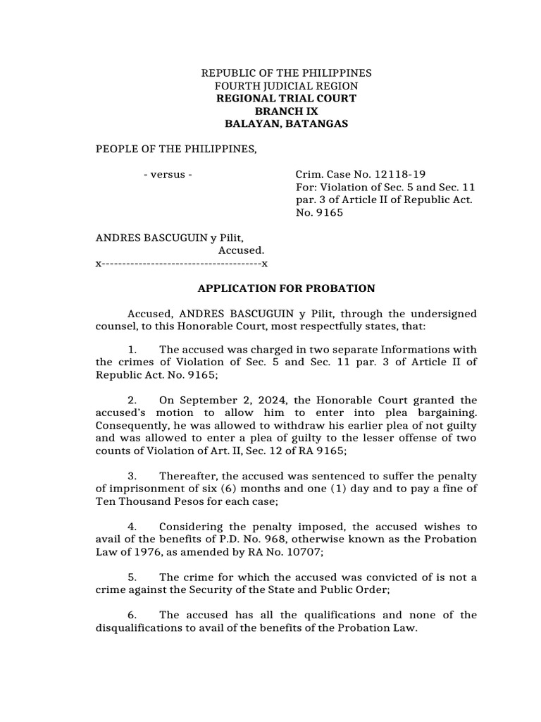 Class 5 Felony Va Penalty For Probation