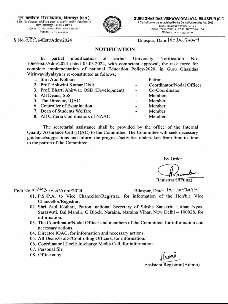 Notification | PDF