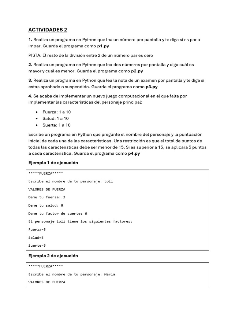 Programas Python: Par, Mayor, IMC y Más | PDF | Informática