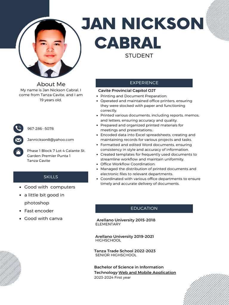 Blue Professional Modern CV Resume | PDF | Computing | Computer Science