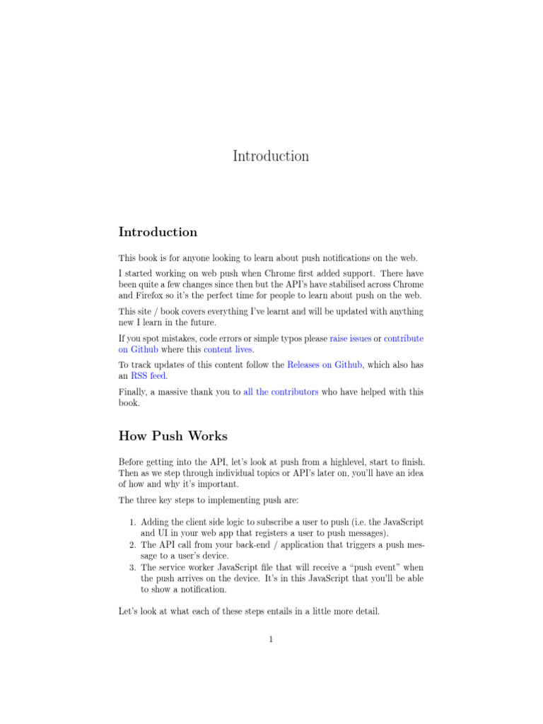 Web Push Notifications Guide | PDF | World Wide Web | Internet & Web