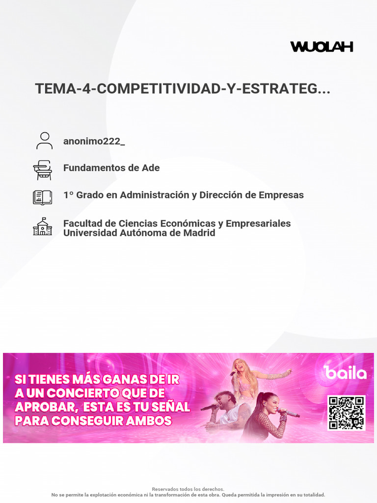 Wuolah Free TEMA 4 COMPETITIVIDAD Y ESTRATEGIA DE LA EMPRESA | PDF ...