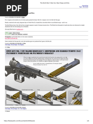 The World War II Sten Gun Was Cheap and Dirty