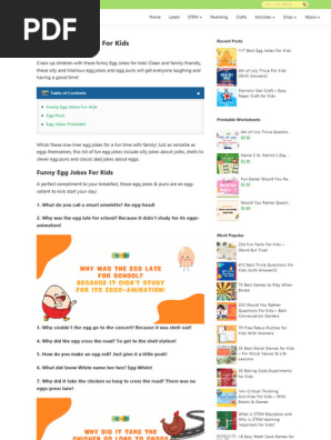 funny egg jokes for kid with printable