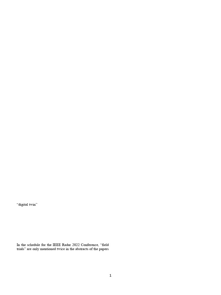 Importance of Radar Experimentation | PDF | Radar | Software Defined Radio