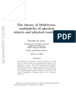 Alexander K. Gouts- The theory of Multiverse, multiplicity of physical objects and physical constants