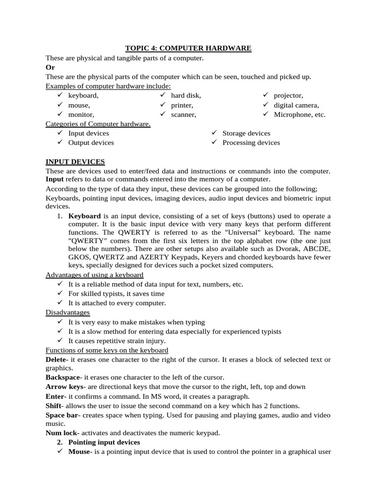 Understanding Computer Hardware Components | PDF | Computer Data ...