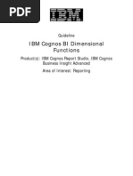 IBM Cognos BI Dimensional Functions